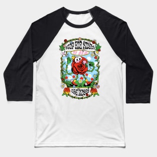 Stop and Smell the Roses Baseball T-Shirt